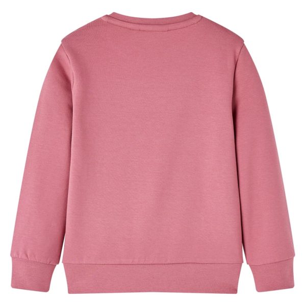 Sweatshirt para criança design retalhos de veludo cor framboesa 104 - Image 2