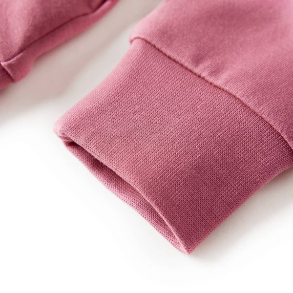 Sweatshirt para criança design retalhos de veludo cor framboesa 116 - Image 5