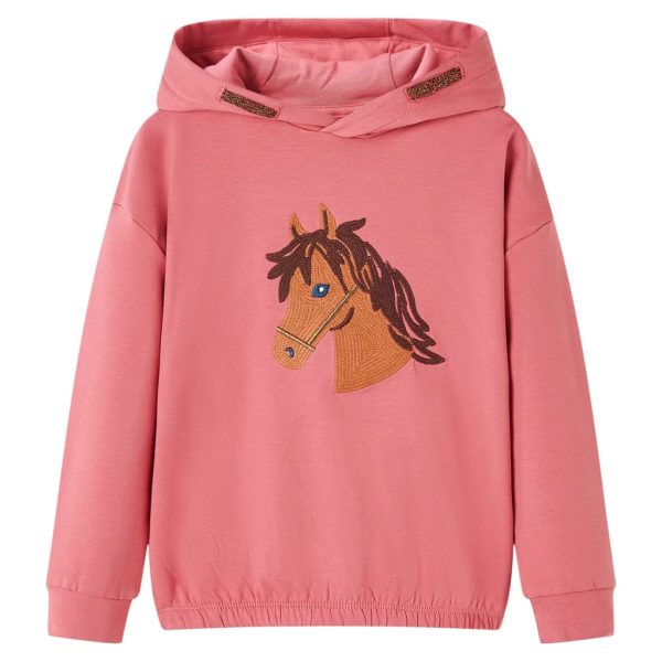 Sweatshirt para criança rosa-velho 104