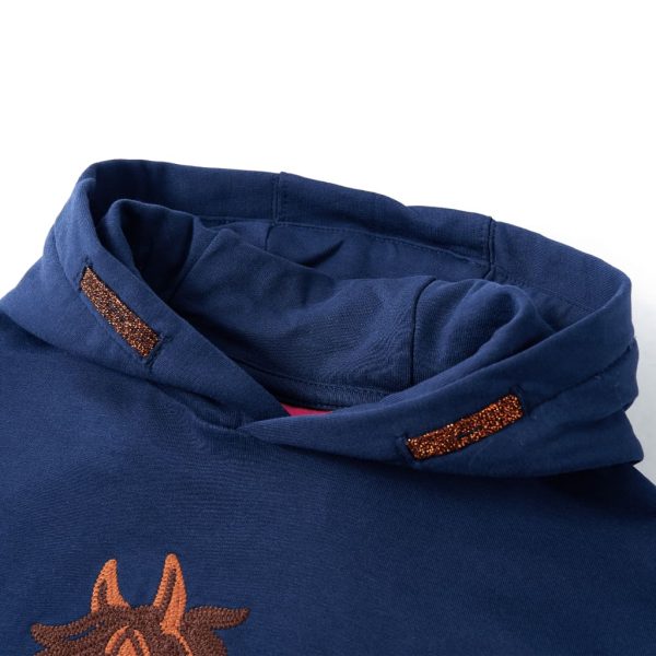 Sweatshirt para criança azul-marinho 104 - Image 3