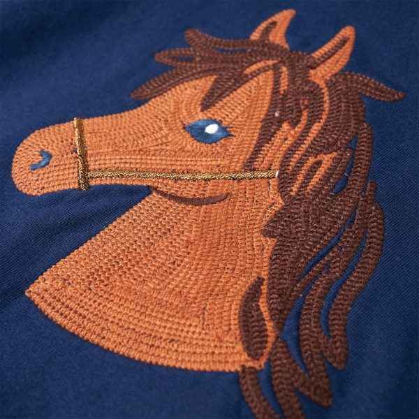Sweatshirt para criança azul-marinho 104 - Image 4