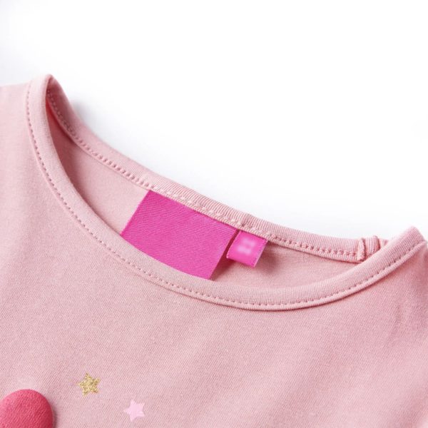 T-shirt de manga comprida para criança rosa-claro 116 - Image 3