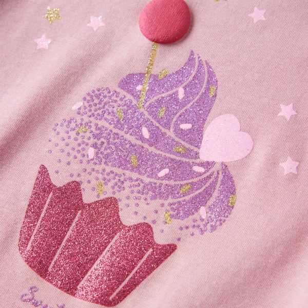 T-shirt de manga comprida para criança rosa-claro 116 - Image 4