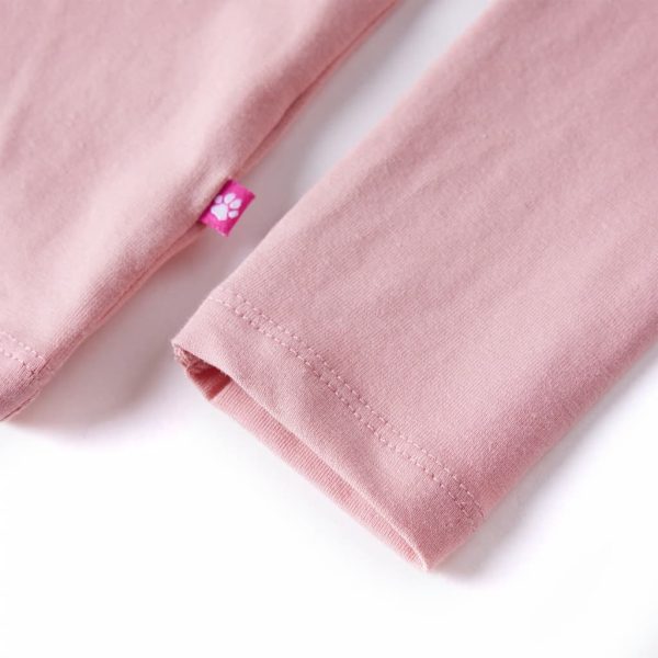 T-shirt de manga comprida para criança rosa-claro 128 - Image 5