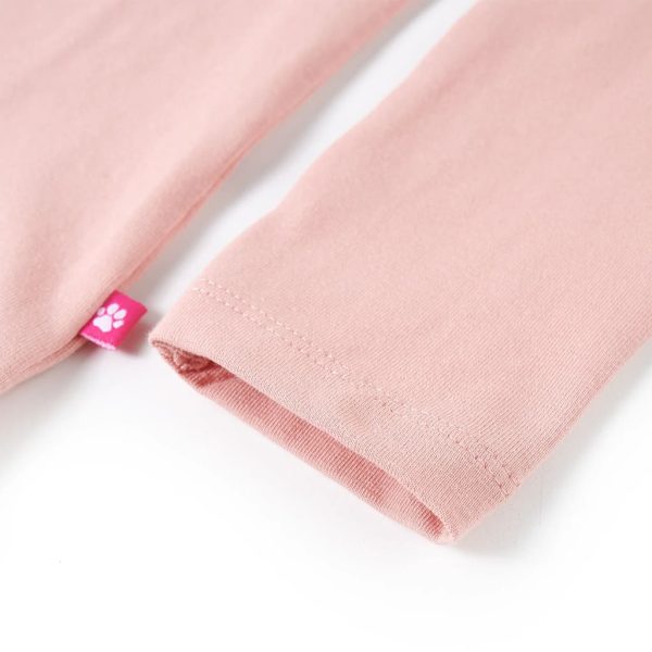 T-shirt de manga comprida para criança rosa-claro 92 - Image 5