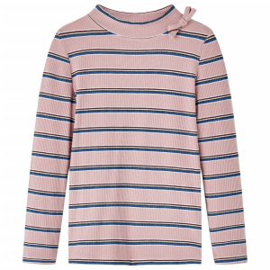 T-shirt de manga comprida para criança rosa-claro 116