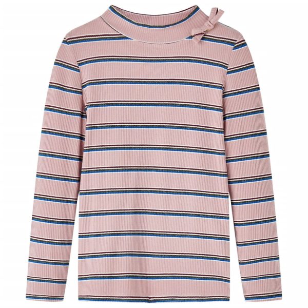 T-shirt de manga comprida para criança rosa-claro 116