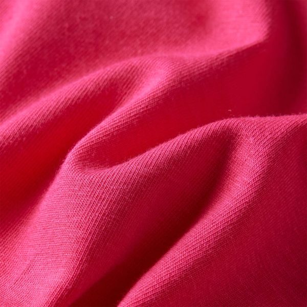 T-shirt de manga comprida para criança rosa-choque 140 - Image 7