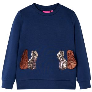 Sweatshirt para criança azul-marinho 140
