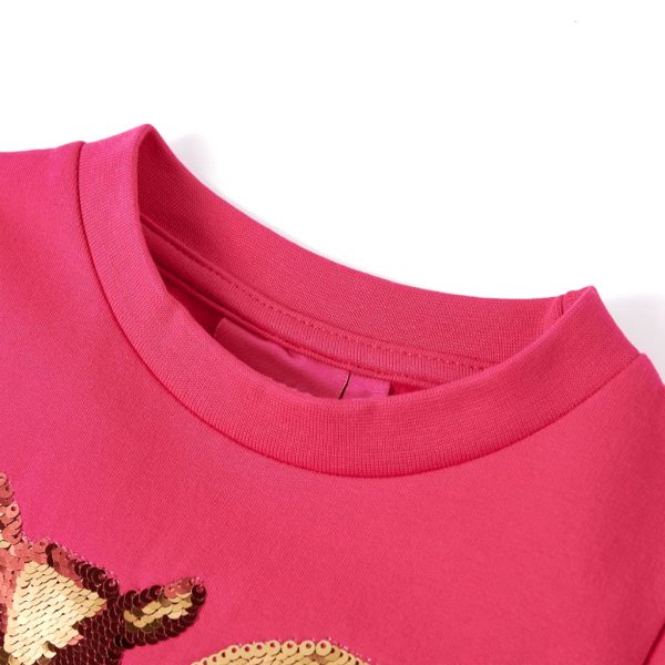 Sweatshirt para criança rosa-choque 92 - Image 3