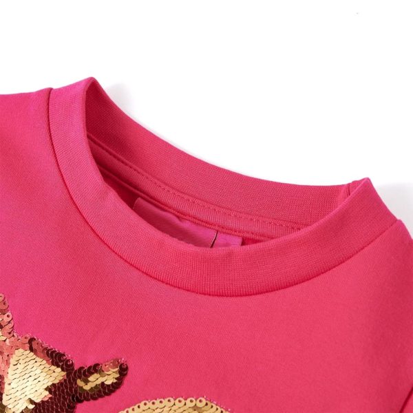 Sweatshirt para criança rosa-choque 104 - Image 3
