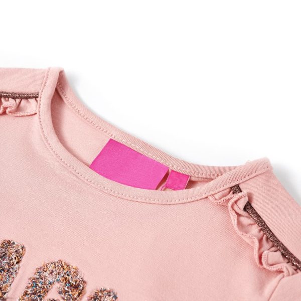 T-shirt de manga comprida para criança rosa-claro 92 - Image 3