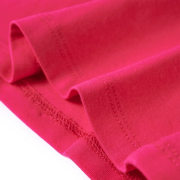 T-shirt de manga comprida para criança rosa-choque 104 - Image 6