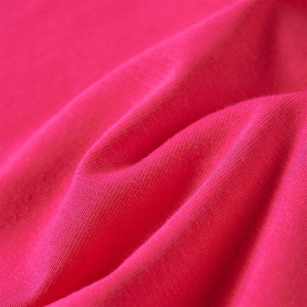 T-shirt de manga comprida para criança rosa-choque 104 - Image 7