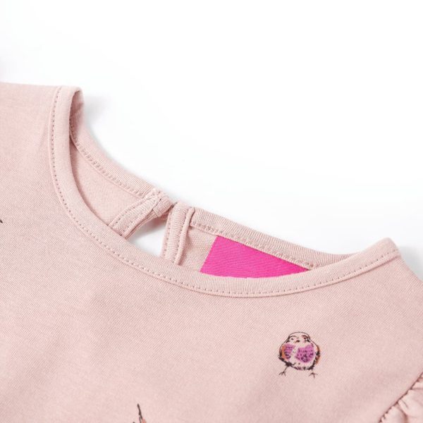 T-shirt de manga comprida para criança rosa 116 - Image 3