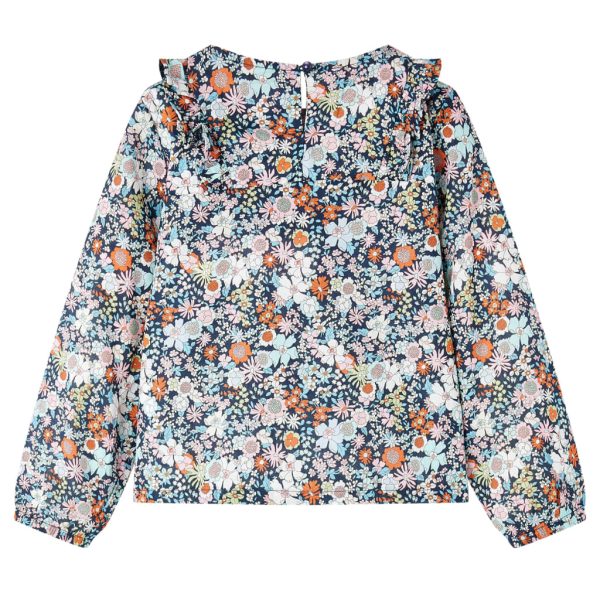 Camisola manga comprida para criança azul-escuro 104 - Image 2