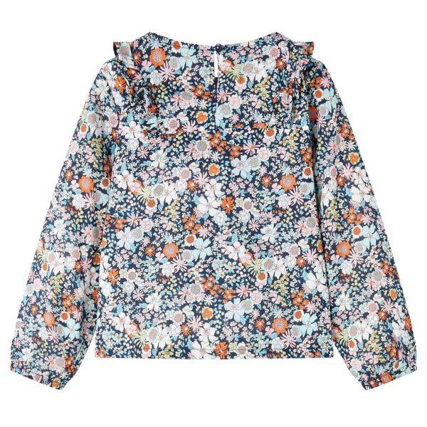 Camisola manga comprida para criança azul-escuro 116 - Image 2