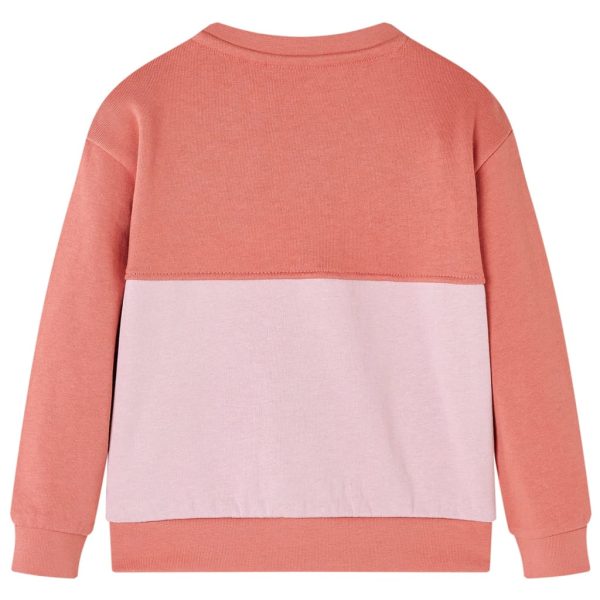 Sweatshirt para criança bloco de cor rosa 92 - Image 2