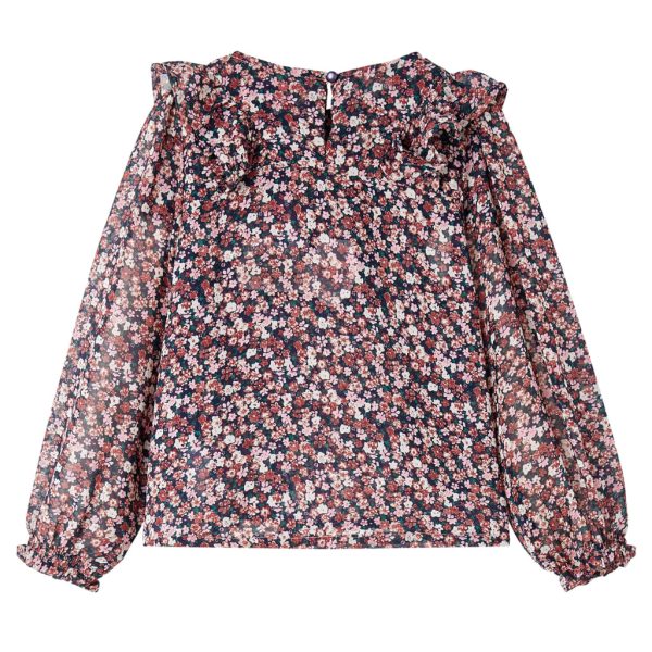 Camisola manga comprida para criança rosa-escuro 104 - Image 2
