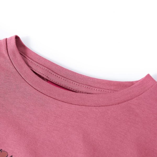 T-shirt de manga comprida para criança cor framboesa 128 - Image 3