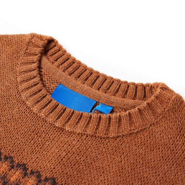Camisola de malha para criança cor conhaque 116 - Image 3