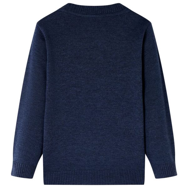 Camisola de malha para criança azul-marinho 92 - Image 2