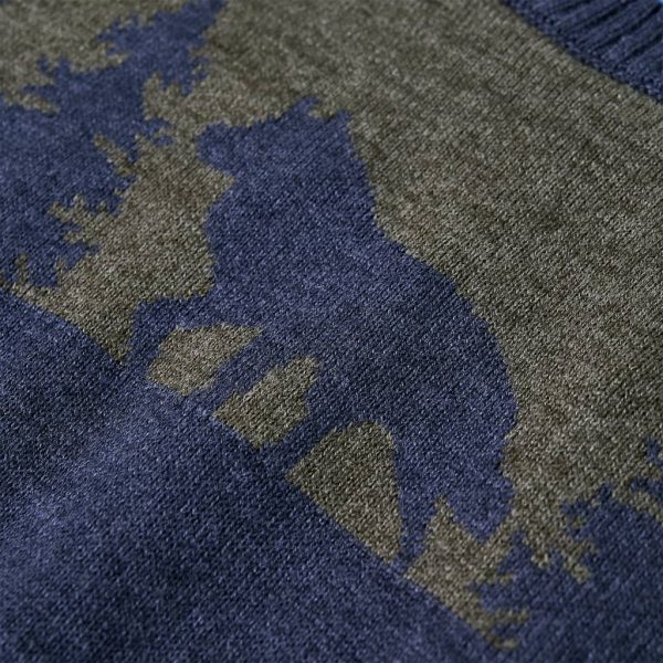 Camisola de malha para criança azul-marinho 92 - Image 4