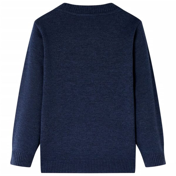 Camisola de malha para criança azul-marinho 104 - Image 2