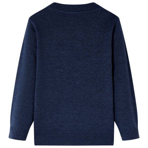 Camisola de malha para criança azul-marinho 128 - Image 2