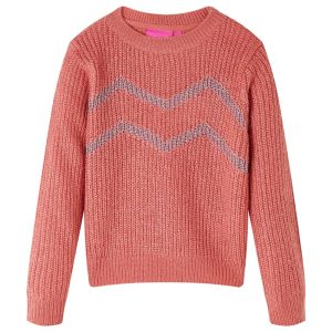 Camisola de malha para criança rosa-médio 116