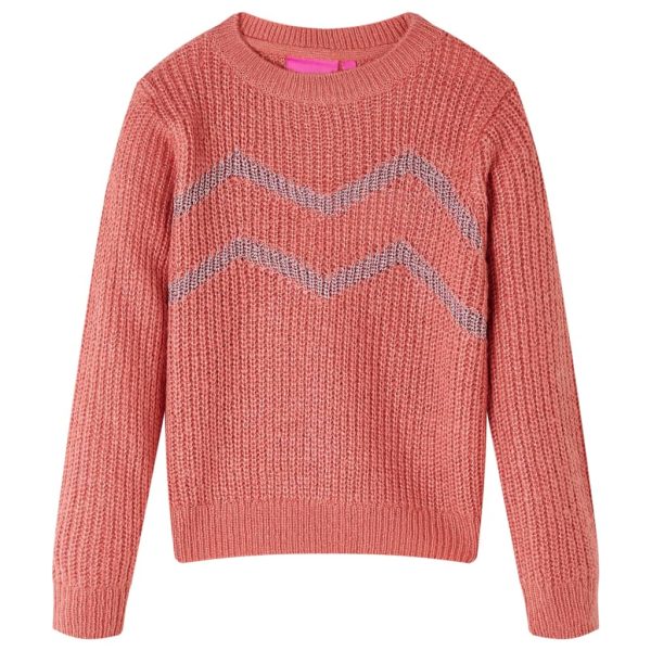 Camisola de malha para criança rosa-médio 116