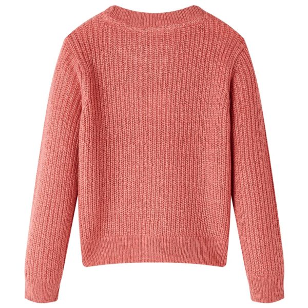 Camisola de malha para criança rosa-médio 116 - Image 2