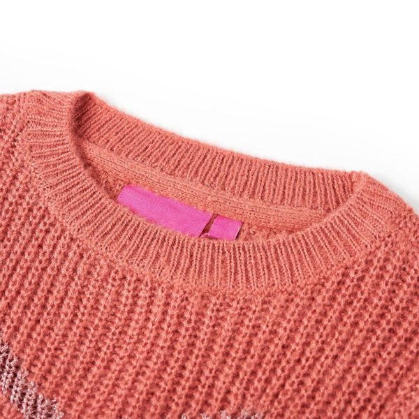 Camisola de malha para criança rosa-médio 128 - Image 3