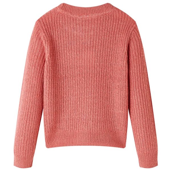 Camisola de malha para criança rosa-médio 140 - Image 2