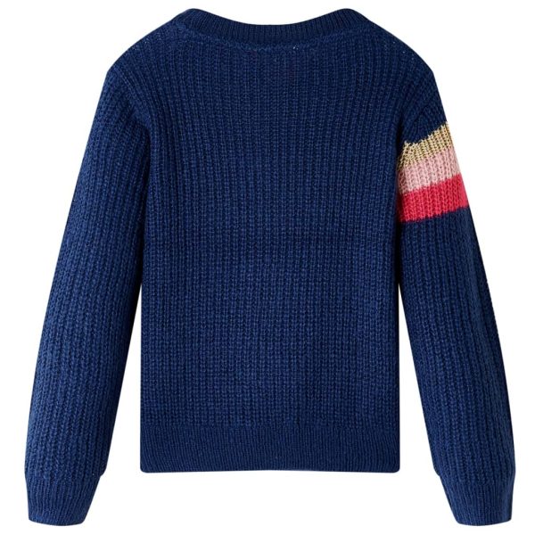 Camisola de malha para criança azul-marinho 104 - Image 2