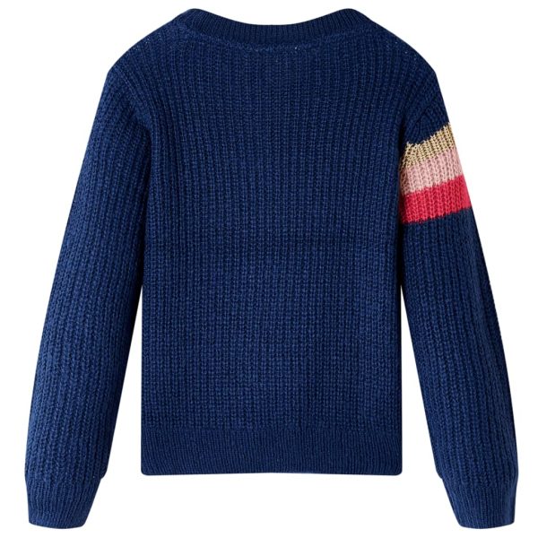 Camisola de malha para criança azul-marinho 140 - Image 2