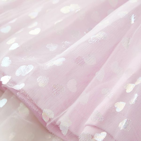 Vestido de criança com folhos rosa-claro 128 - Image 7