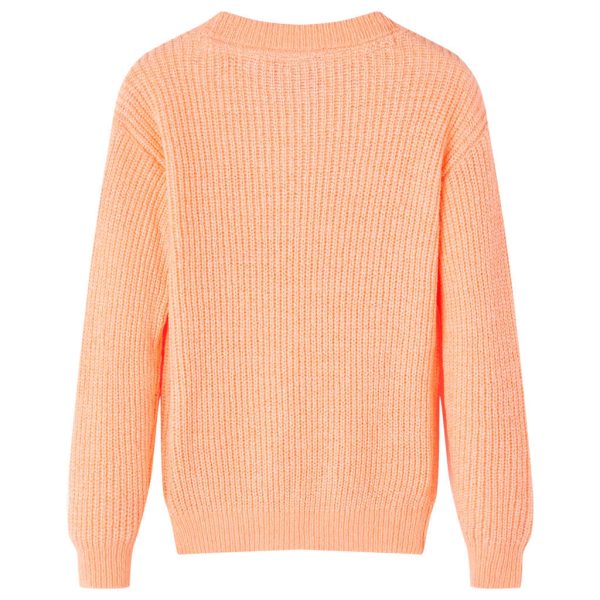 Camisola de malha para criança laranja brilhante 128 - Image 2
