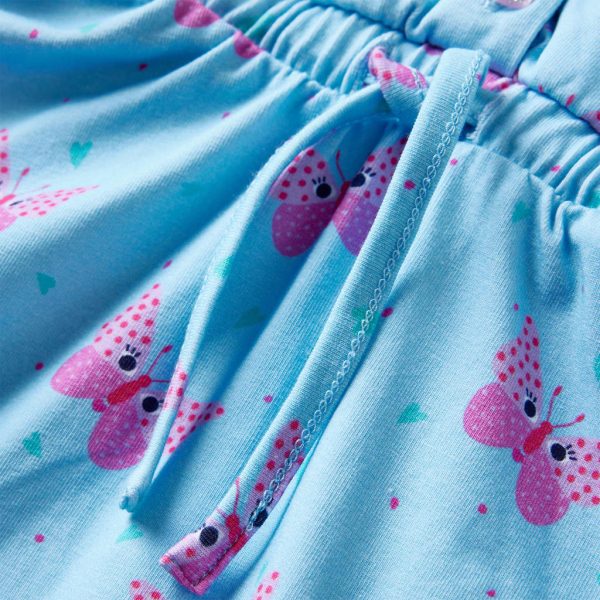 Vestido sem mangas para criança com botões azul 104 - Image 6