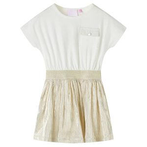 Vestido de manga curta para criança cor cru 92