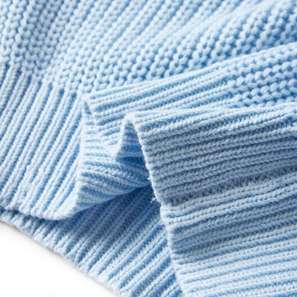 Camisola de malha para criança azul 128 - Image 6