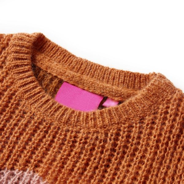 Camisola de malha para criança cor conhaque 104 - Image 3