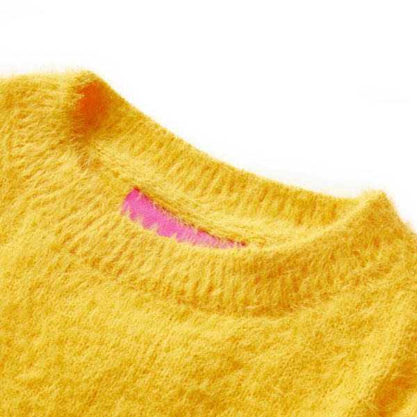 Camisola de malha para criança cor ocre-escuro 92 - Image 3