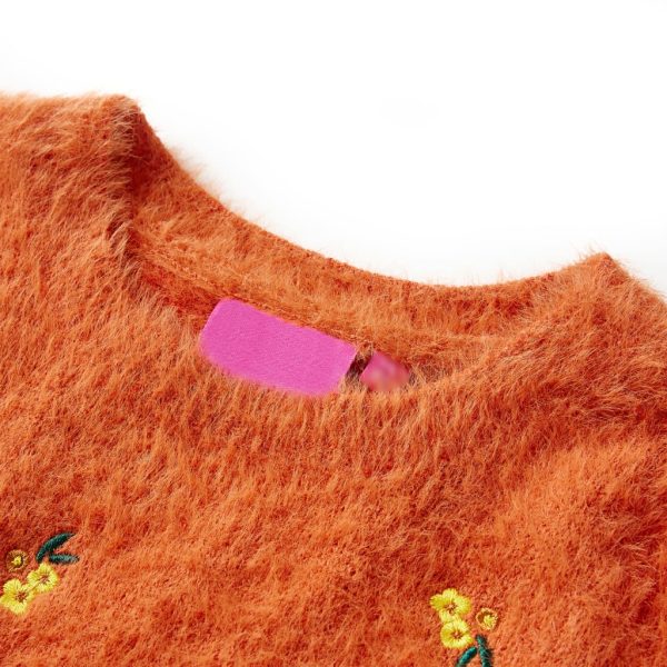 Camisola de malha para criança laranja-queimado 116 - Image 3