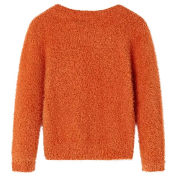 Camisola de malha para criança laranja-queimado 140 - Image 2