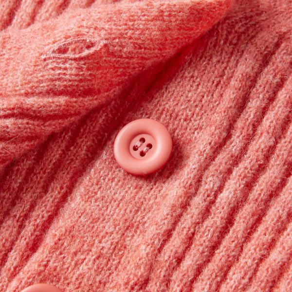 Casaco de malha para criança rosa-médio 140 - Image 4