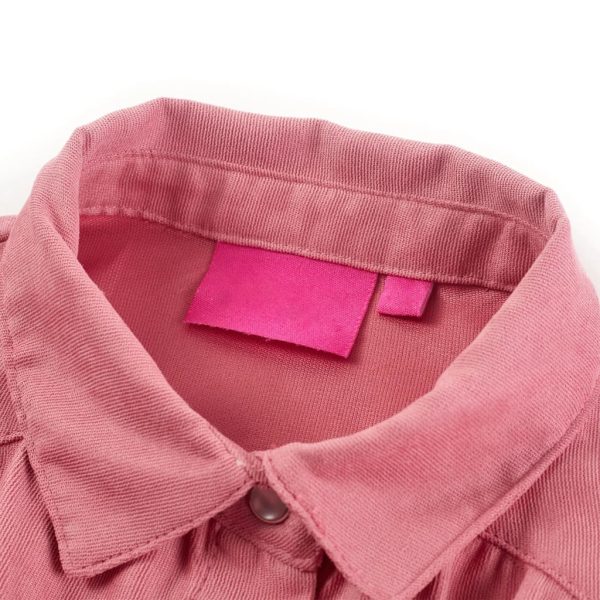 Blusa para criança com mangas abalonadas rosa-velho 140 - Image 3