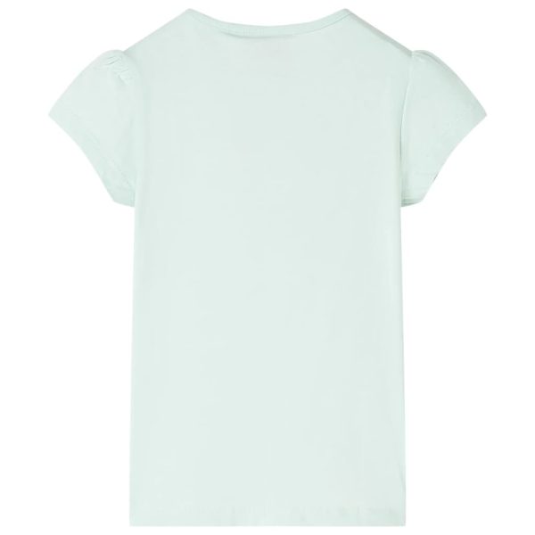 T-shirt infantil menta-claro 92 - Image 2