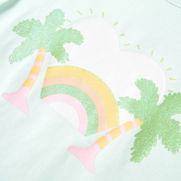 T-shirt infantil menta-claro 104 - Image 4
