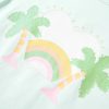 T-shirt infantil menta-claro 116 - Image 4